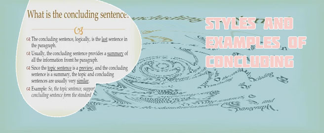 A good concluding sentence