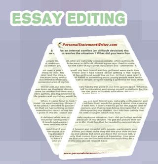 Application essay editing service