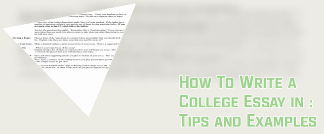 Application essay format