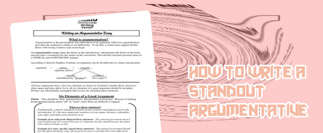 Argumentative essay thesis