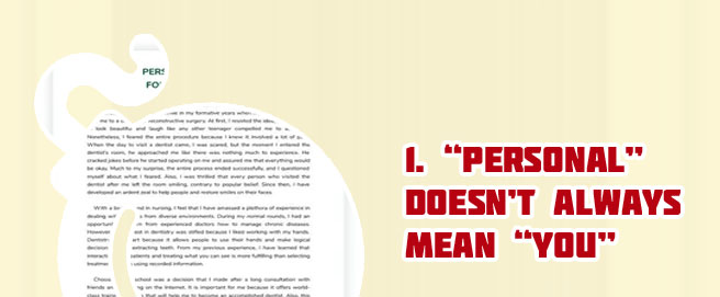 Help writing a personal statement