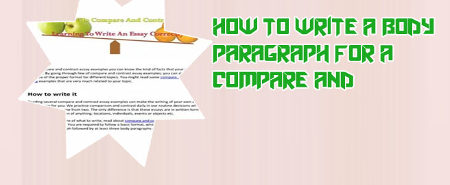 How to start a compare and contrast essay