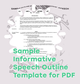 Informative speech outlines for free