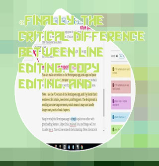 Proof reading and copy editing