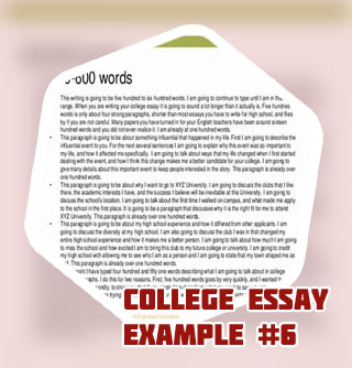 Sample college essays