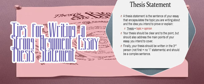 Thesis statements for argumentative essays